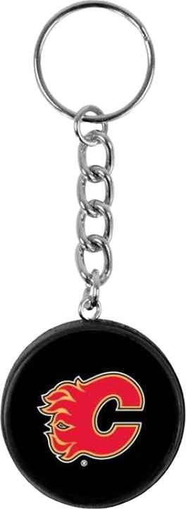 Actual product image Inglasco Calgary Flames Plastic Keyring