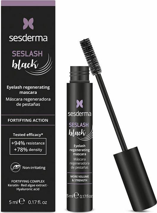 Actual product image Sesderma SESLASH BLACK Regenerating Mascara for Lashes 5ml