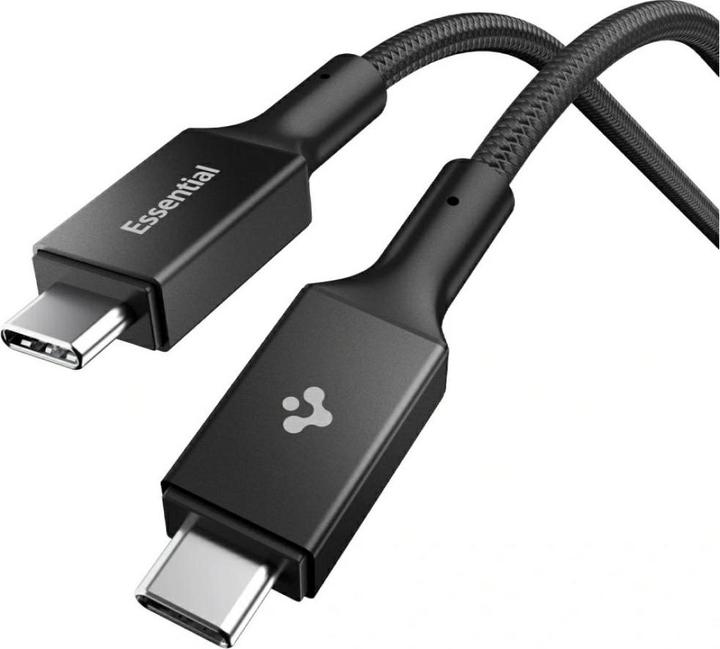 Spigen Essential USB C to USB C 100W Cable black EB10010CC (1 m, USB 3.2 Gen 1, 100 W)