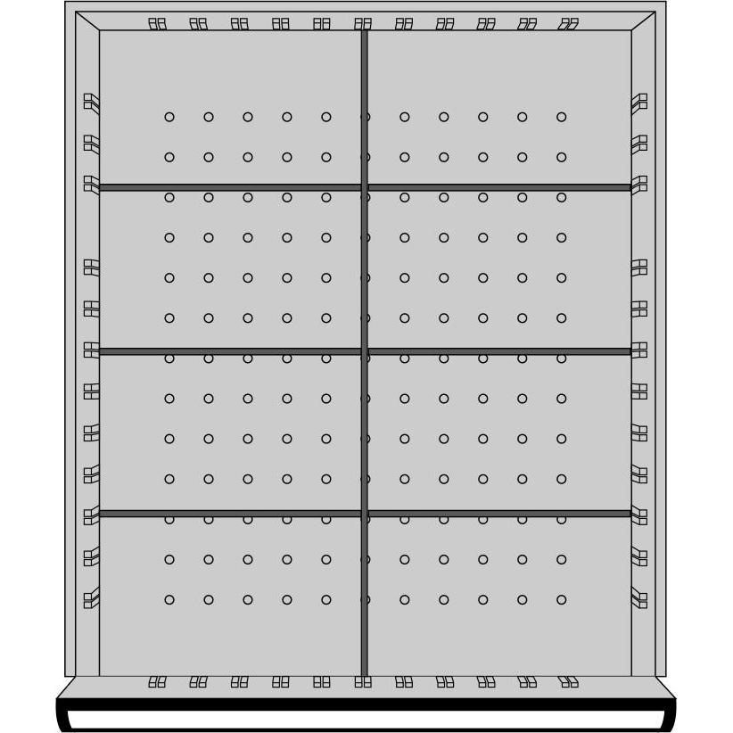 Kraftwerk, Werkzeugwagen + Montagewagen, Einteilungssortiment 8 Fächer Höhe 100 mm 459x539 mm (1 x)