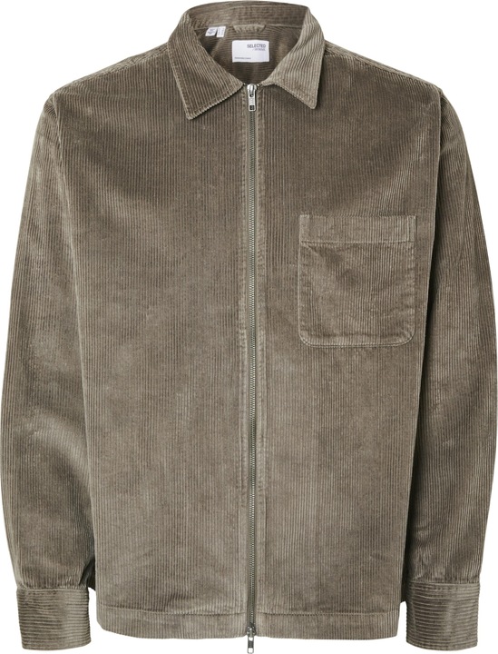 Image du produit Selected Homme Slh-Jake Cord Overshirt Ls Zip Noos (S)