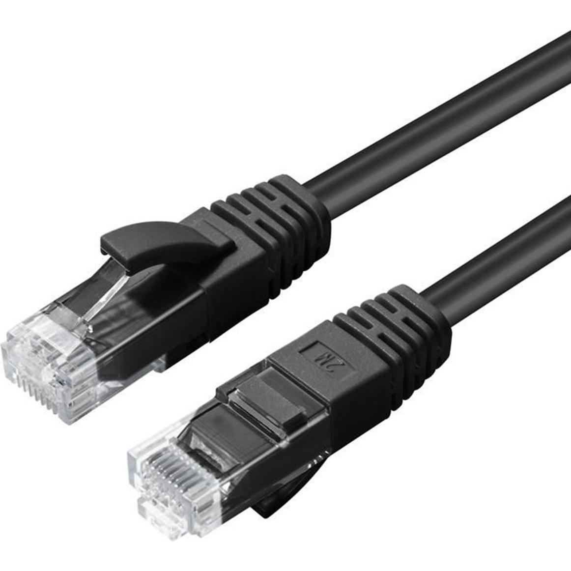MicroConnect MC-UTP6A15S Netzwerkkabel Schwarz 15 m Cat6a U/UTP (UTP) (U/UTP, CAT6a, 15 m), Netzwerkkabel