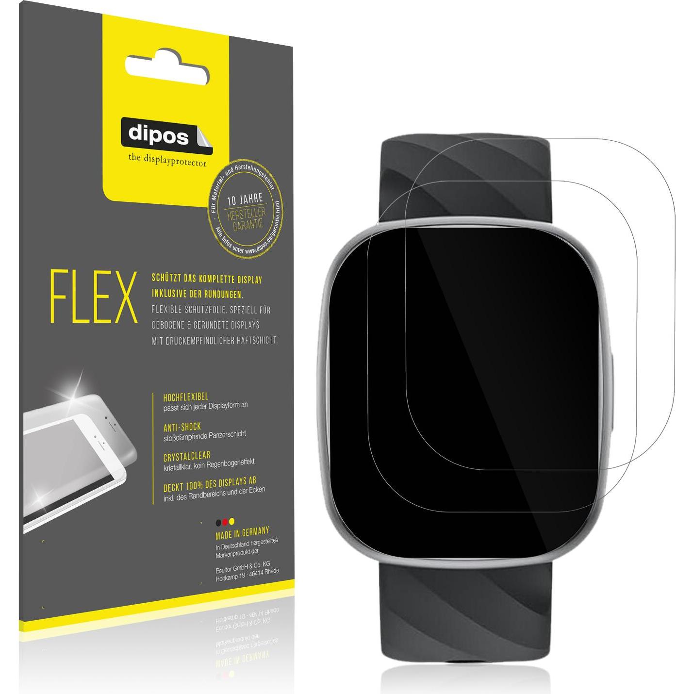 Dipos 3D Full Cover Schutzfolie, Smartwatch Schutzfolie, Transparent
