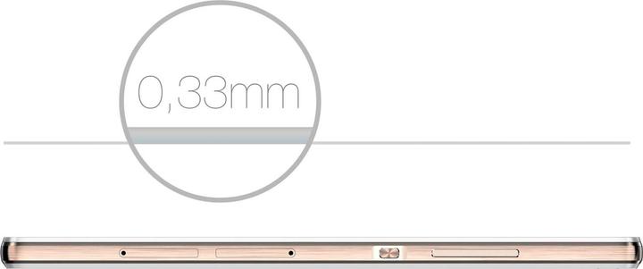 Actual product image Avizar Crystal clear film, glass screen protector (1 Piece, Huawei P8 Lite)