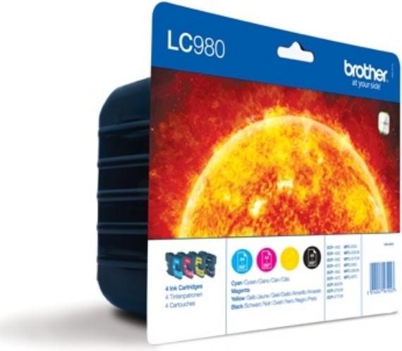Actual product image Brother LC-980 Value Pack (M, C, Y, FC)