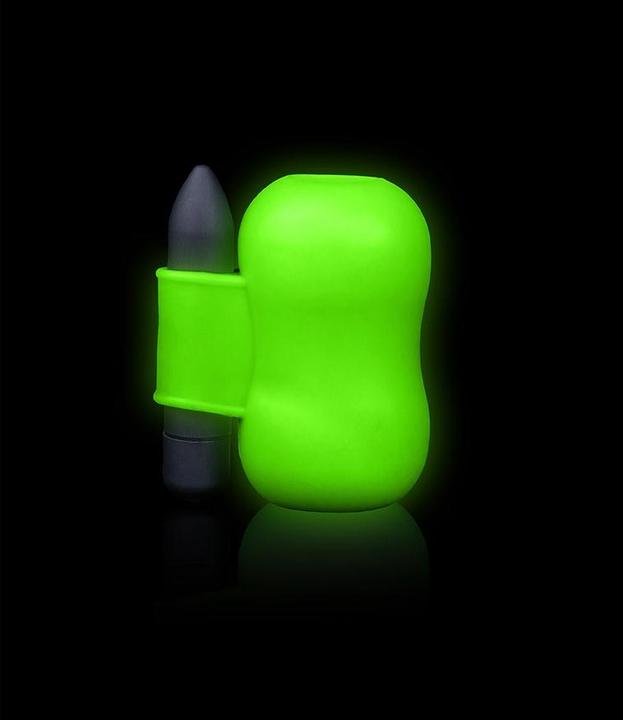 Actual product image Ouch! Vibrating Masturbator - Glow in the Dark