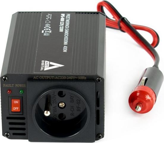 Productafbeelding Digital AZO Digitale 12 VDC / 230 VAC auto omvormer IPS-400 400W