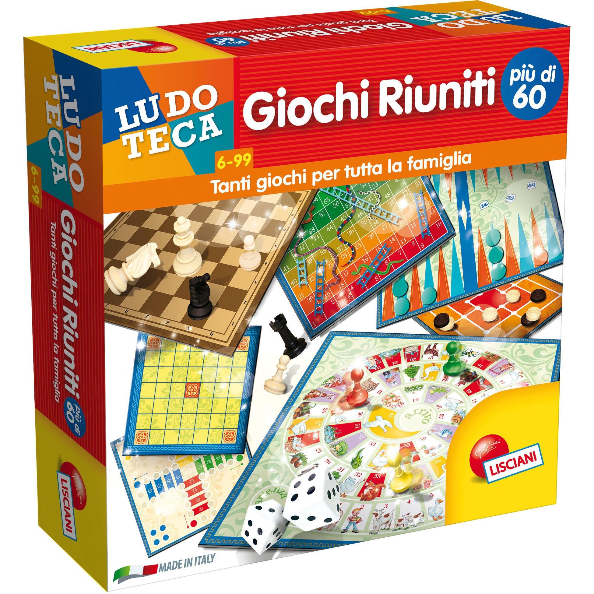 Thumbnail - Lisciani 57023 - LISCIANI- GIOCHI RIUNITI PIU' DI 60 (Multilingual)
