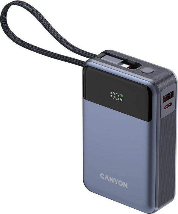 Produktbild Canyon OnPower 600 - Powerbank - 20.000 mAh - display - in USB-C - out USB-C - PD 65W/ USB-A - (20000 mAh, 65 W)