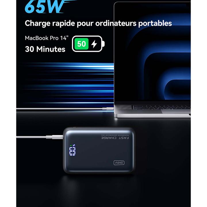 Productafbeelding INIU INIUPB20A2CLEOBK Power Bank (20000 mAh, 65 W, 65 Wh)