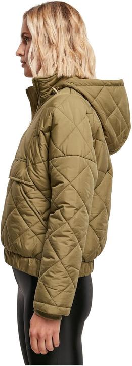 Actual product image Urban Classics Ladies Oversized Diamond Quilted Pull Over Jacket (XS)