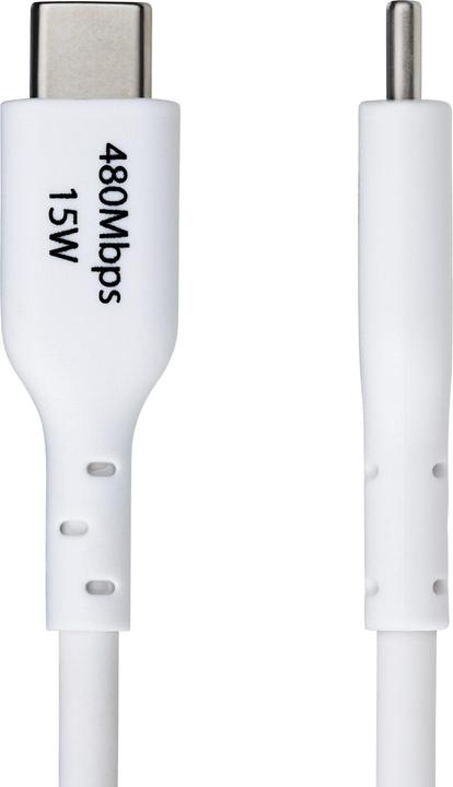 Immagine prodotto StarTech Cable USB-A to USB-C 2m White (2 m, USB 2.0, 15 W)