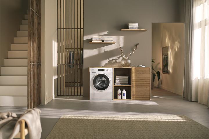 Produktbild Miele WWA120 WCS Lotosweiss 8kg Active Waschmaschine, 8kg (8 kg, Rechts)