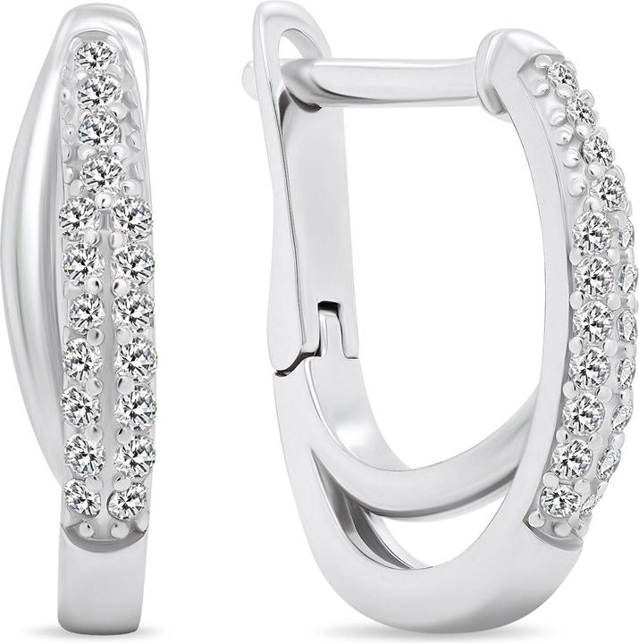 Immagine prodotto Brilio Argento - Bellissimi orecchini in argento con zirconi EA539W