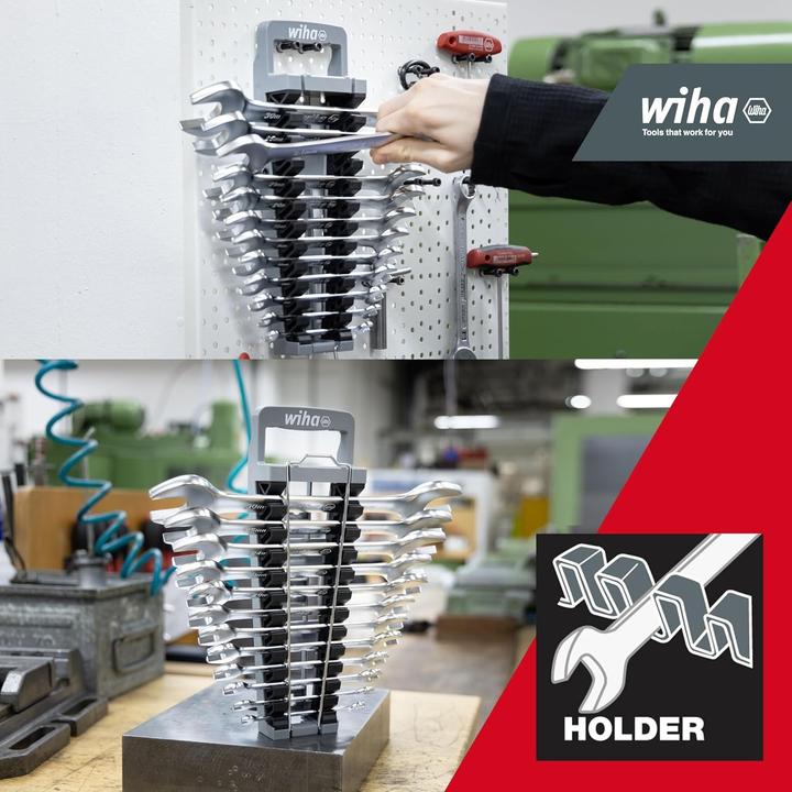 Produktbild Wiha Ringratschen-Gabelschlüssel Set (11 mm, 13 mm, 15 mm, 17 mm, 19 mm, 22 mm, 23 mm, 27 mm, 28 mm, 32 mm, 7 mm, 9 mm)