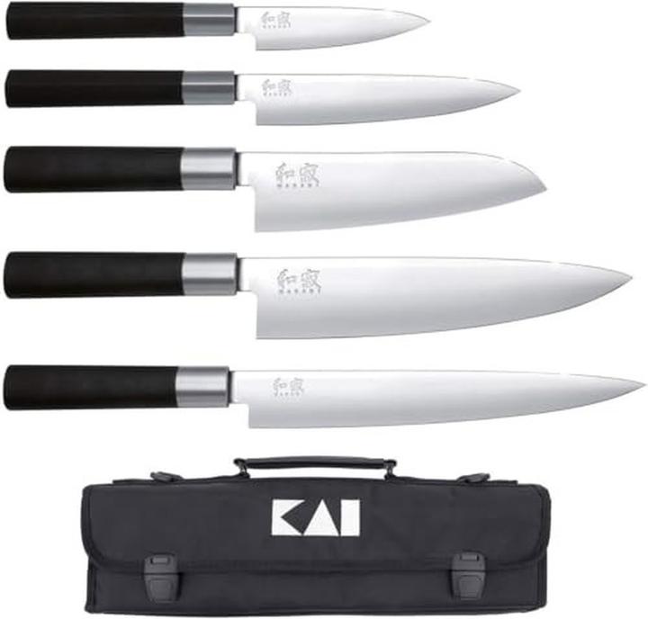 Produktbild Kai Wasabi Black Europaset 6-delig inklusive Messentas