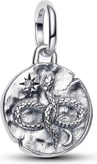 Immagine prodotto Pandora Ciondolo a forma di medaglione con serpente infinito (Argento 925)