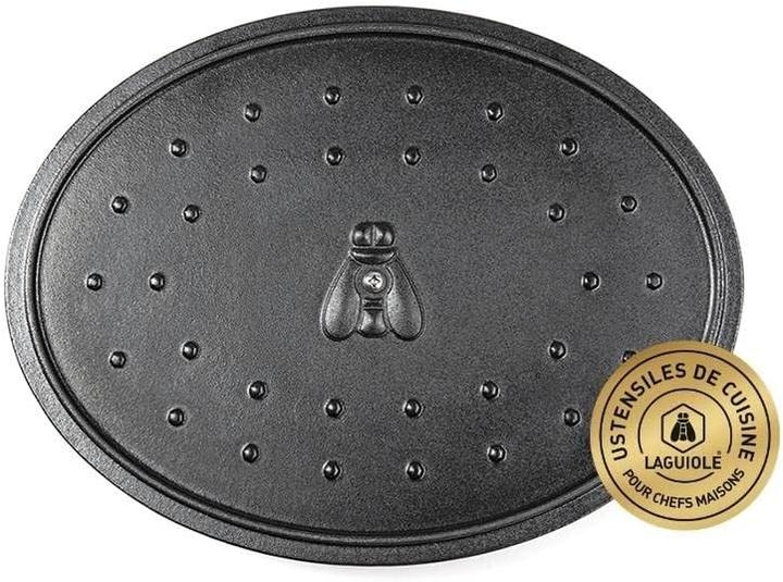 Productafbeelding Laguiole Cast iron stewpan enameled oval red 31 x 23 cm 57 l (Braadpan + kasserol, Gietijzer)