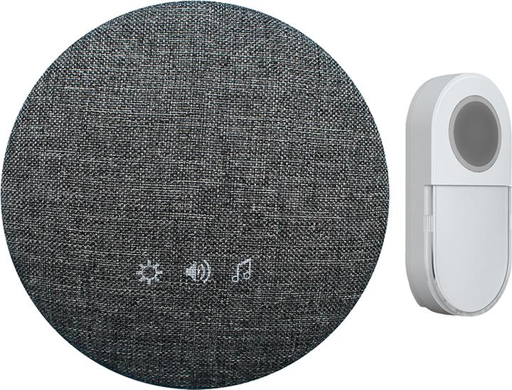 Actual product image Steffen Wireless chime (range max. 200m) round, gr (Funk)