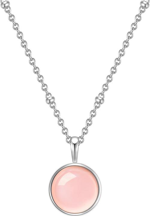 Image du produit Glanzstücke München Femme argent sterling quartz rose argent 40,0 cm chaîne de base + 5,0 cm d'extension - 11042 (Argent Sterling, 40 - 45 cm)