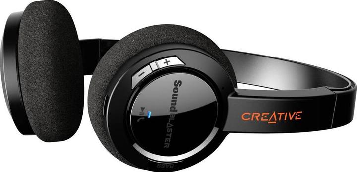 Produktbild Creative SOUND BLASTER JAM V2 Kabelloser Bluetooth-Kopfhörer schwarz (NC, ANC, 22 h, Kabellos)