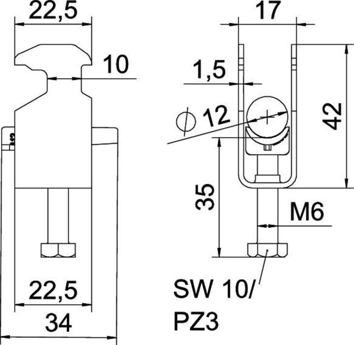 Actual product image OBO Bettermann OBO U-clamp