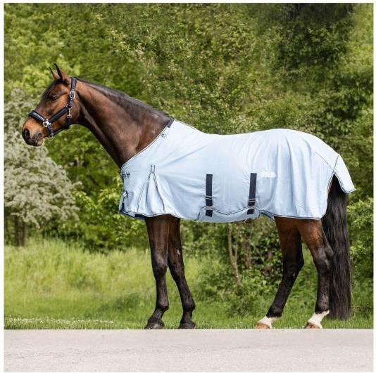 Produktbild Waldhausen Fliegendecke Protect mit Bauchgurt für Pferde Dunkelblau 125 cm (125 cm)