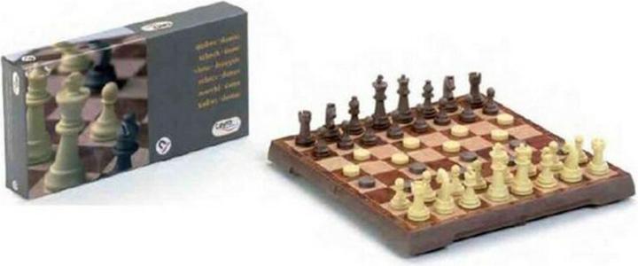 Actual product image Cayro Chess and checkers board 453 disc storage