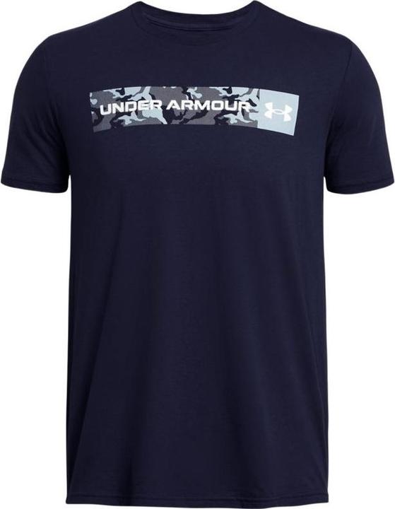 Image du produit Under Armour Camo Chest Stripe T-shirt bleu marine pour homme 1376830 410 M (M)
