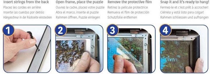 Actual product image Jig & Puz Frame for Puzzles from 12 to 500 Pieces (1000 pieces)
