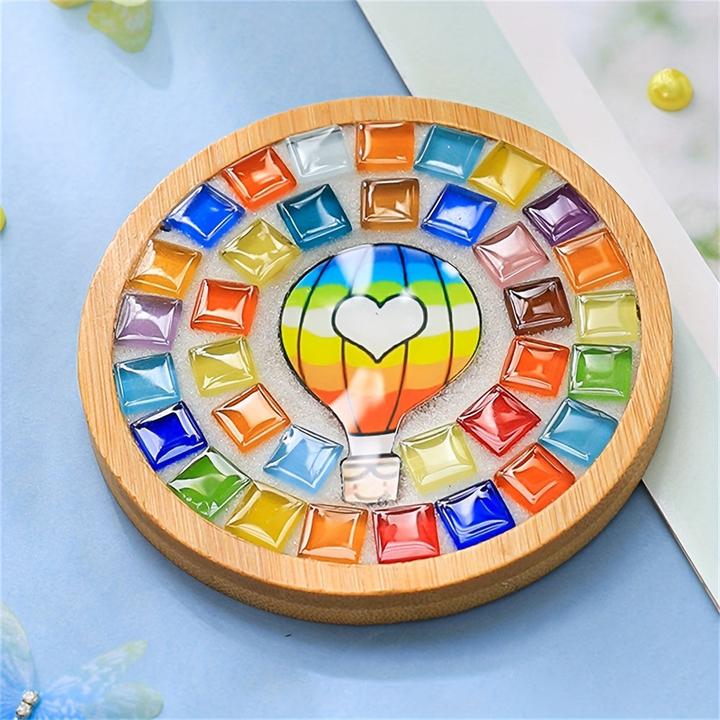 Immagine prodotto Activity Board Tessere di mosaico in vetro fai da te per l'artigianato, kit di mosaico a colori misti con