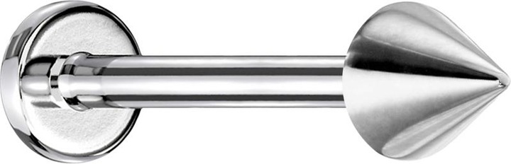 Produktbild Star Piercing Micro Labret silber mit Cone (ohne Messing, Chirurgenstahl 316L)