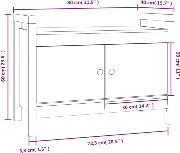 Image du produit vidaXL Uleia (80 cm)