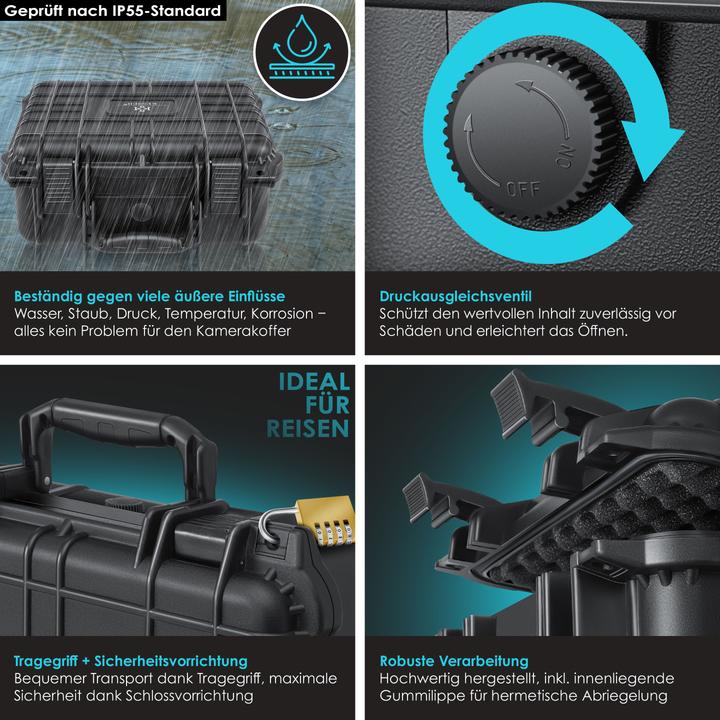 Produktbild Kesser Fotokoffer Kamerakoffer Transportkoffer Schutzkoffer Kamera (Fotokoffer, 9.70 l)