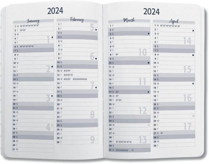 Valori nutrizionali e ingredienti Jolie Calendario settimanale (A6, Tedesco)