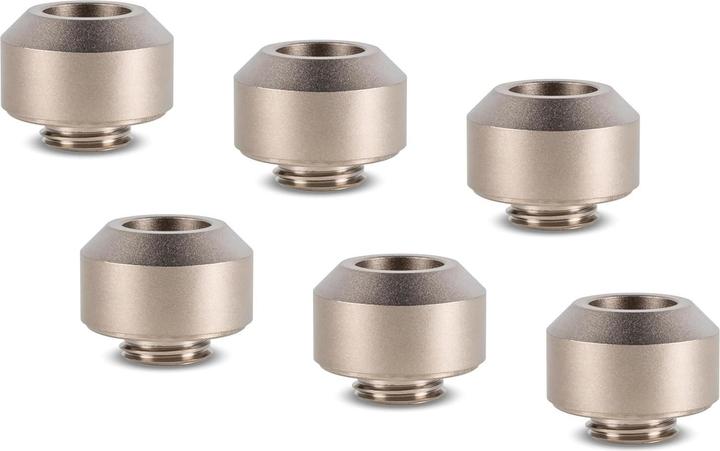 Produktbild Optimus Hardtube Fitting, 12 mm, 6er-Pack mit Werkzeug - Satin Nickel