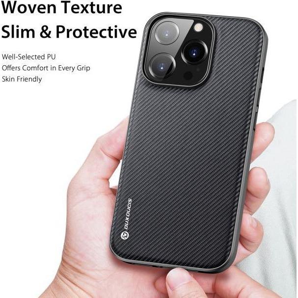 Thumbnail - Dux Ducis Fino Series Hardcase Hülle (Apple iPhone 14 Pro), Smartphone Hülle, Schwarz