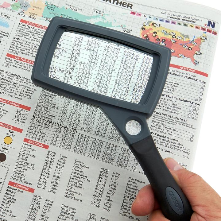 Produktbild Carson Handlupe mit Gummi Griff 2,5x85mm