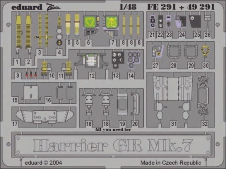 Immagine prodotto Eduard Harrier GR Mk.7