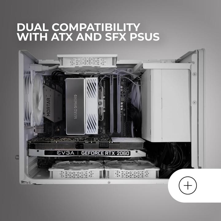 Immagine prodotto Mars Gaming Boitier Mini Tour Micro Atx Mc-Xpro (Blanc) (mATX, Mini-ITX)