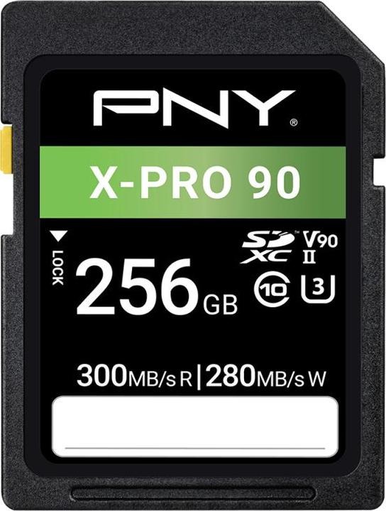 Actual product image PNY X-Pro 90 (256 GB, SDXC, U3, UHS-II)