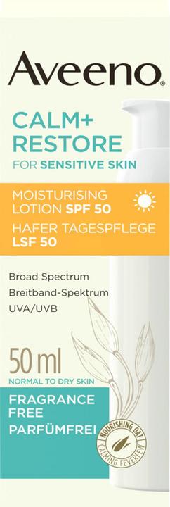 Immagine prodotto Aveeno Calma+Ripristino (50 ml, Crema da giorno, SPF 50)