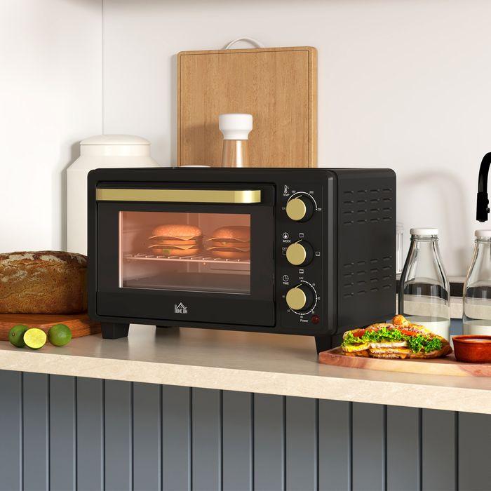 Immagine prodotto Swisshandel24 Minibackofen 16 L 1400W Mini Backofen 100-230℃ 60 Min. Timer Schwarz