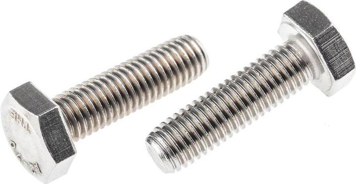 Produktbild RS PRO A2 S/Steel hex head set screw,M10x35mm (25 Schrauben pro Stück)