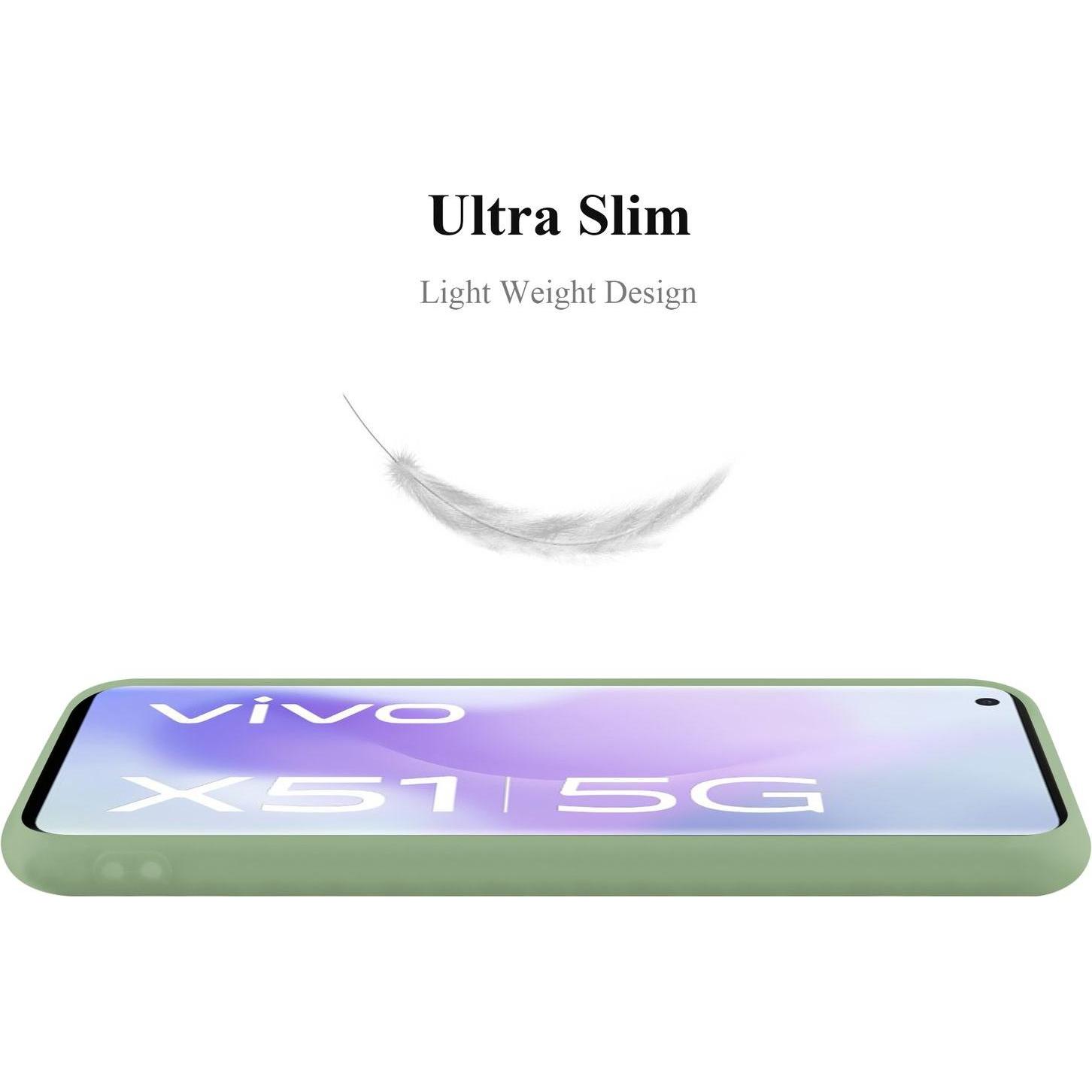 Thumbnail - Cadorabo Hülle für Vivo X51 5G TPU im Candy Design (Vivo X51 5G), Smartphone Hülle, Grün