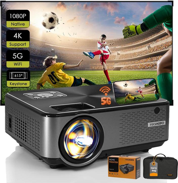 Actual product image Tecdigbo Full HD C9 Projector, 22x16x9cm