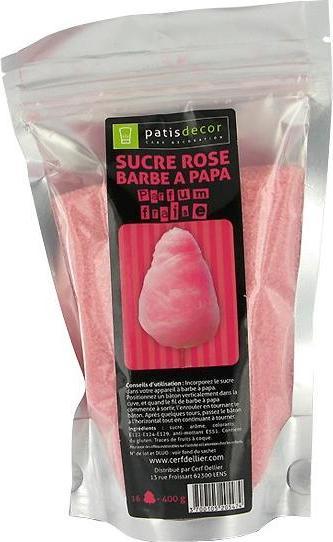 Produktbild Patisdécor Zuckerwatte - Erdbeere (400 g)