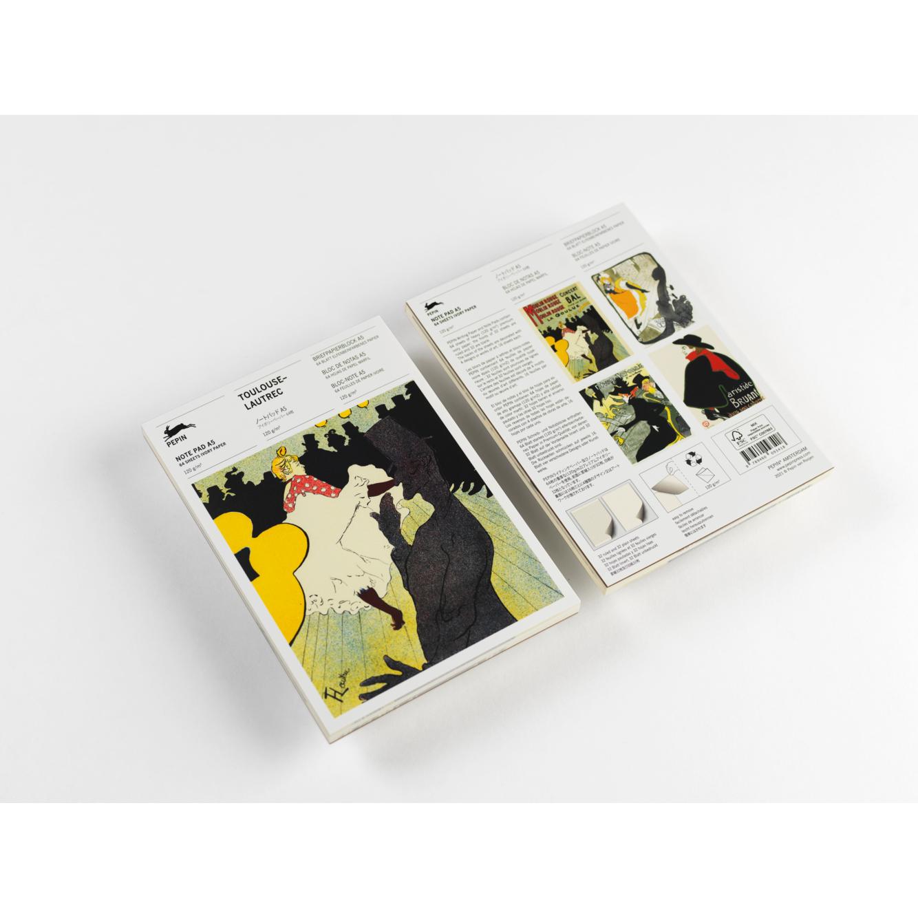 The Pepin Press, Heft + Block, Roojen:Toulouse-Lautrec (A5, Liniert, Kein Einband)