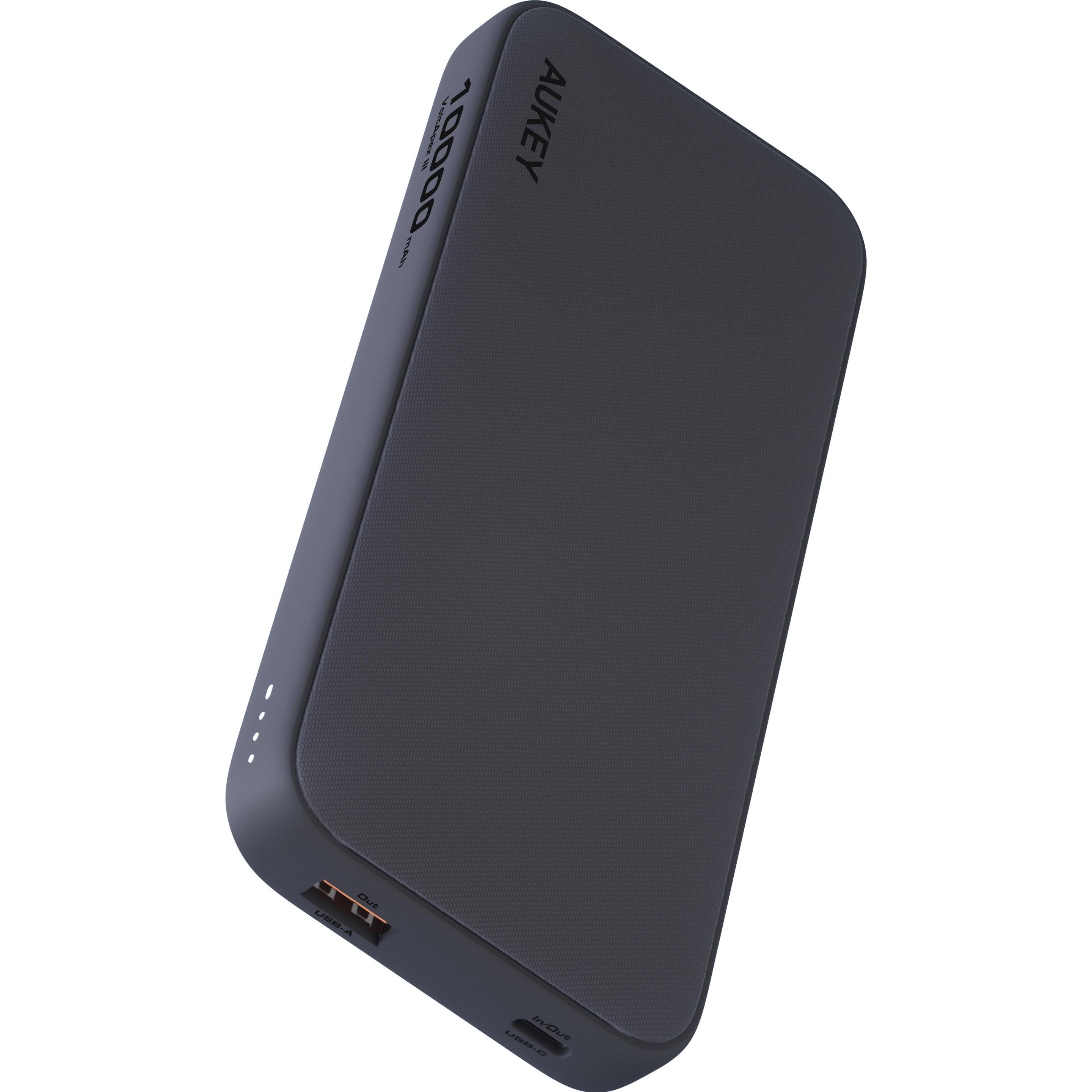 Thumbnail - Aukey Sprint 10000mAh PB (10000 mAh, 15 W), Powerbank, Schwarz