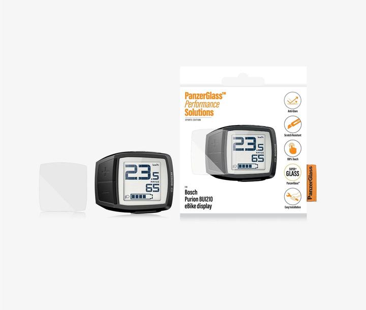 Actual product image PanzerGlass Display protector Anti-Glare for Bosch Intuvia BUI 210 (E-bike display)
